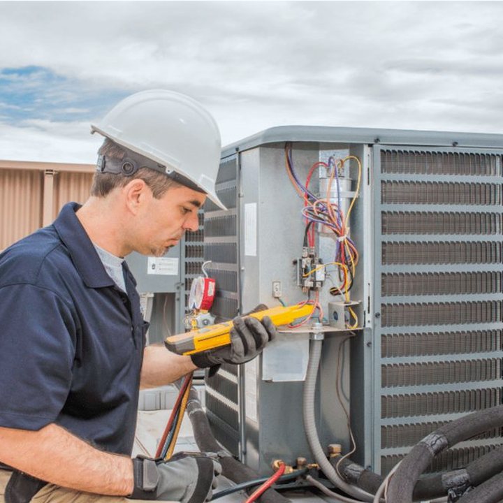 Meaford Heating & Cooling HVAC technician on a service call in Meaford, Ontario